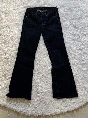 Dark Blue Women's Flared Jeans